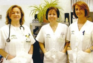 Las doctoras Sergia Cruz Ganados, Carmen Moya y Carmen Moreno.